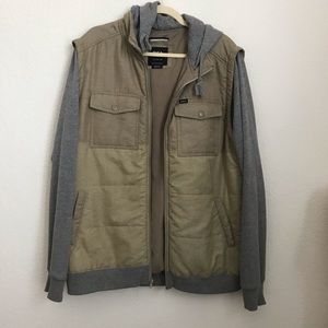 XL RCVA Sweater with Vest Zip Up Hoodie